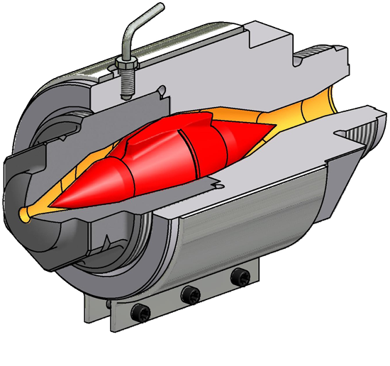 Die Filterdüse Typ UR ist eine optimierte rheologische Ausführung des Torpedofiltersystem und ist geeignet für die Verarbeitung von extrem scher- und friktionsempfindliche Materialien.